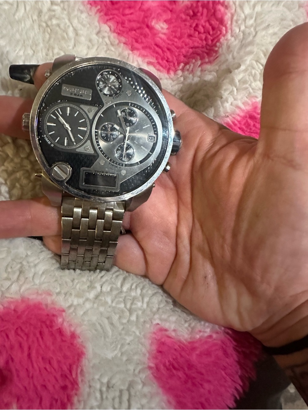Diesel Stainless Steel Men’s Chronograph Watch - Silver